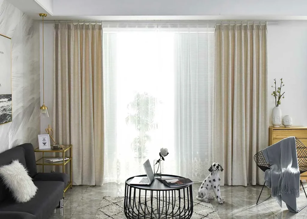 Linen curtains made to measure